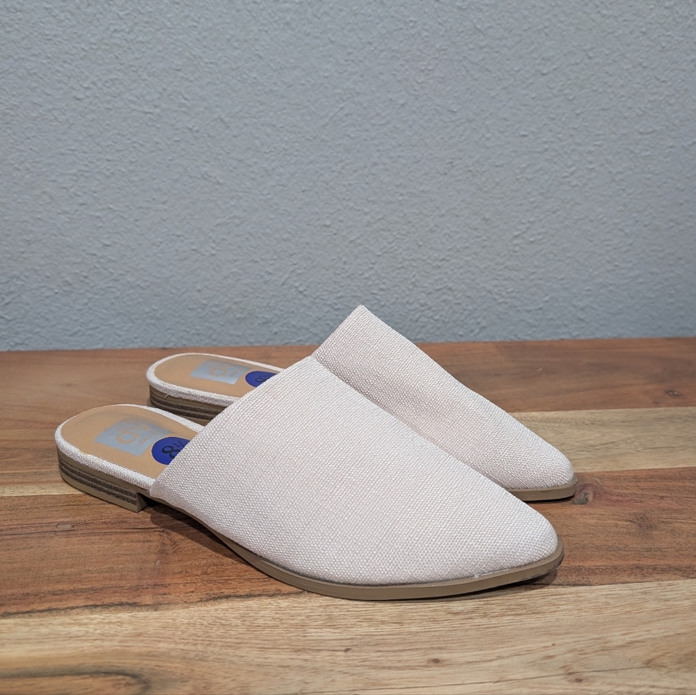 DV by Dolce Vita Cream Textured Slip-On Mules